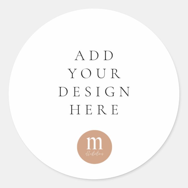 ROUND OR SQUARE  CLASSIC ROUND STICKER (Front)