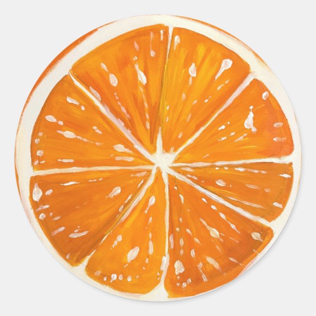 Round Orange Sticker (Front)
