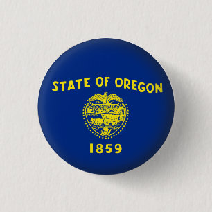 Round Oregon 3 Cm Round Badge