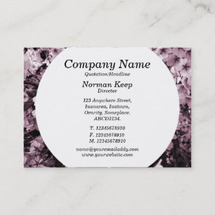 Round Panel - Cherry Blossom Business Card