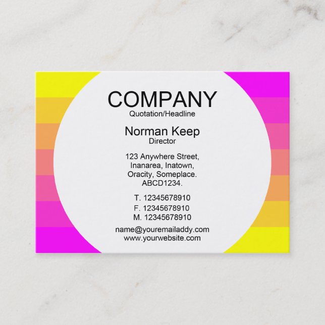 Round Panel - Colour Transition 01 Business Card (Front)
