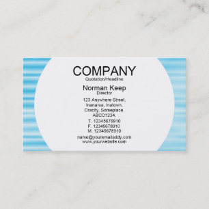 Round Panel - Corrugated Blue Business Card
