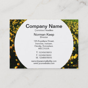 Round Panel - Crocuses Business Card
