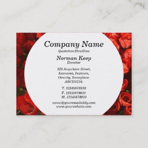 Round Panel - Tulips Business Card