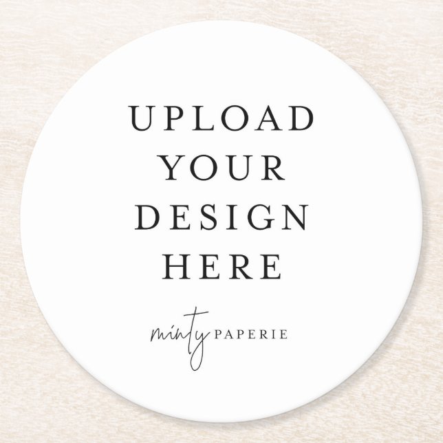 Round Paper Coaster (Front)