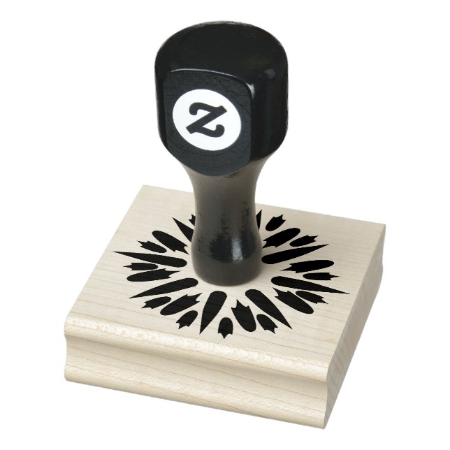 round pattern01 rubber stamp  (Stamp)