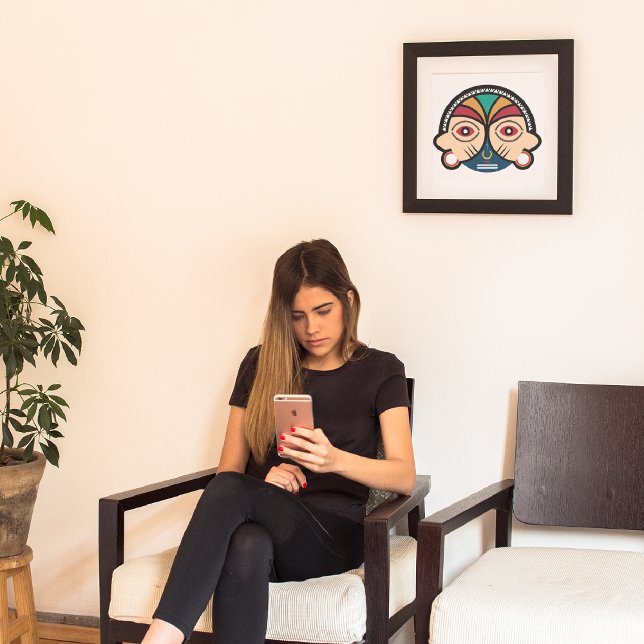 Round Pende Mask Canvas Print (Creator Uploaded)