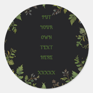 Round personalized classic round sticker