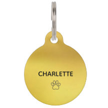 Round Pet Tag