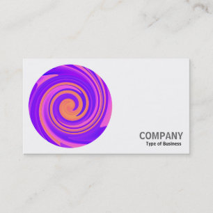 Round Photo - Abstract Swirl 250816 - 01a Business Card