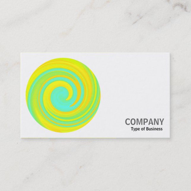 Round Photo - Abstract Swirl 250816 - 01b Business Card (Front)