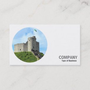 Round Photo - Cardiff Castle Keep Business Card