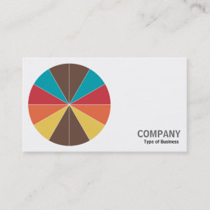 Round Photo - Colour Segments 05 Business Card