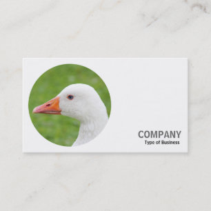 Round Photo - Emden Goose Business Card