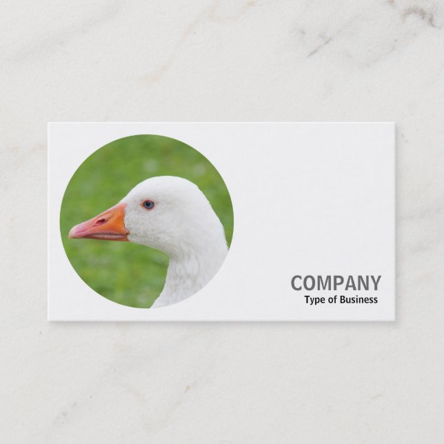 Round Photo - Emden Goose Business Card (Front)