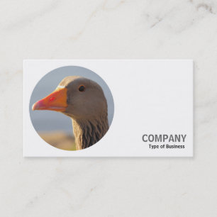 Round Photo - Greylag Goose Business Card