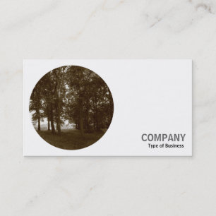 Round Photo - In the Park Business Card