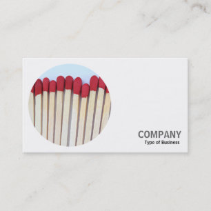 Round Photo - Matches Business Card