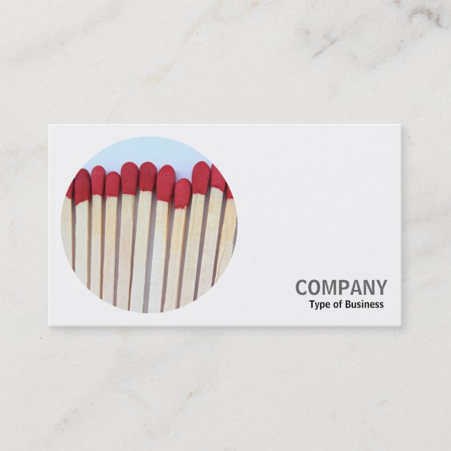 Round Photo - Matches Business Card (Front)