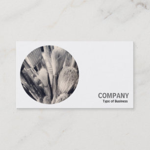 Round Photo - Paint Brushes Business Card