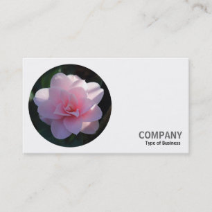 Round Photo - Pink Camellia Business Card