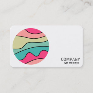 Round Photo - Round Colour Abstract 160422(01) Business Card