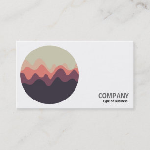 Round Photo - Sound Sketch 01 Business Card