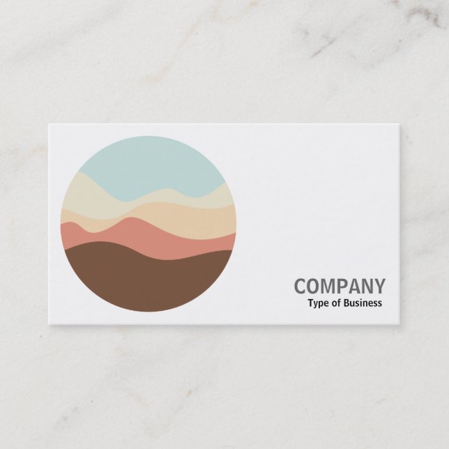 Round Photo - Sound Sketch 07 Business Card (Front)