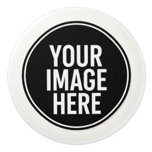 Round Photo Upload Cabinet Knob Pull
