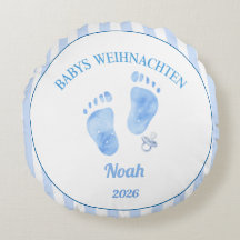 Round pillow for Christmas, baby pillow, boy