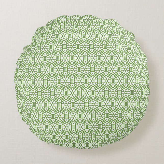 Round Pillow - Hexagon and Bars (Front)