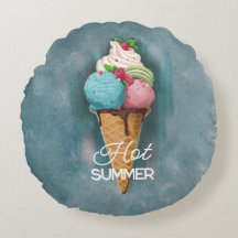 Round Pillow Ice Cream