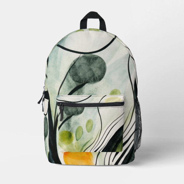 Round Pillow Printed Backpack (Front)