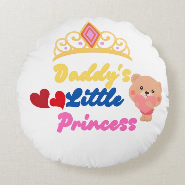 Round Pillow, round cushion, cute pillow design,  (Front)