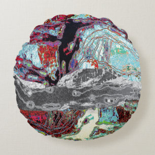 Round Pillow – Strata Pulse