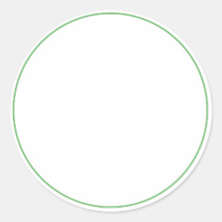 ROUND Plain STICKER with BORDER - Greetings Lables