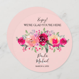 Round Plate Wedding Rehearsal Dinner Thank You Card