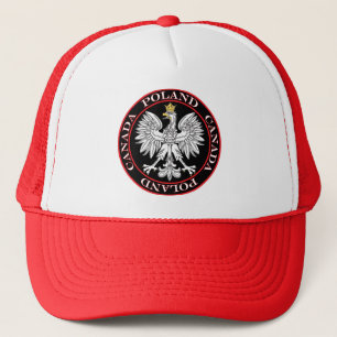 Round Poland Canada Eagle Trucker Hat