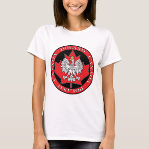 Round Poland Canada Leaf T-Shirt