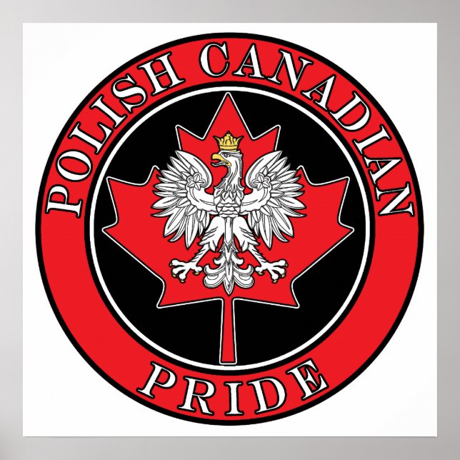 Round Polish Canadian Poster (Front)