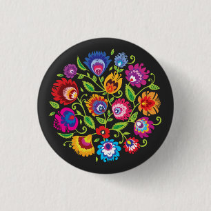 Round Polish folklore composition 3 Cm Round Badge