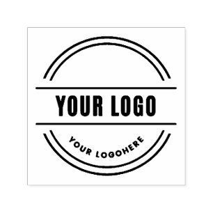Round & Professional Business Custom Logo Self-ink Self-inking Stamp