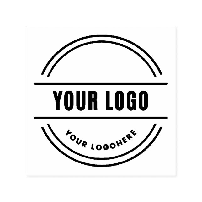 Round & Professional Business Custom Logo Self-ink Self-inking Stamp (Design)