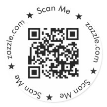 Round QR code labels, custom QR Sticker, smart qr