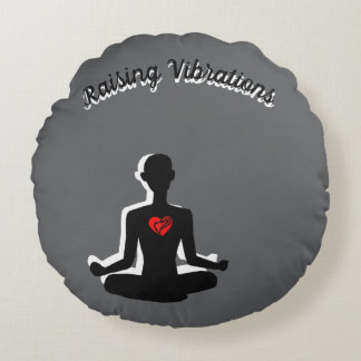 Round Raising Vibrations Pillow