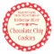 Round red cookie exchange baking gift stickers