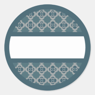 Round Retro Blues Label