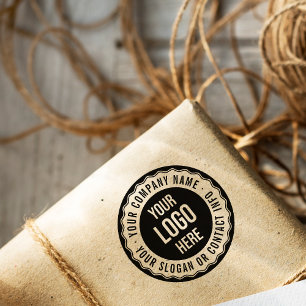 Round Retro Stamp Custom Business Logo