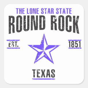 Round Rock Square Sticker