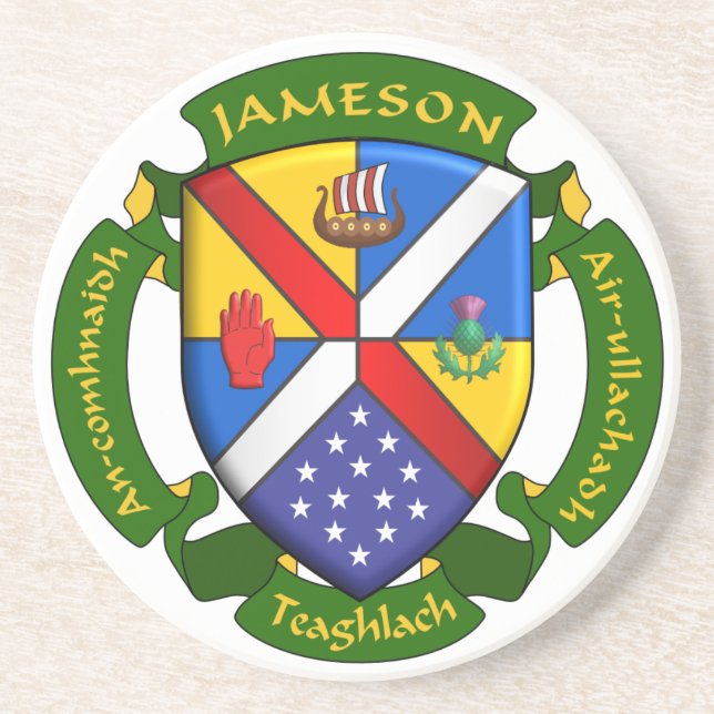 Round Sandstone Coaster (Front)